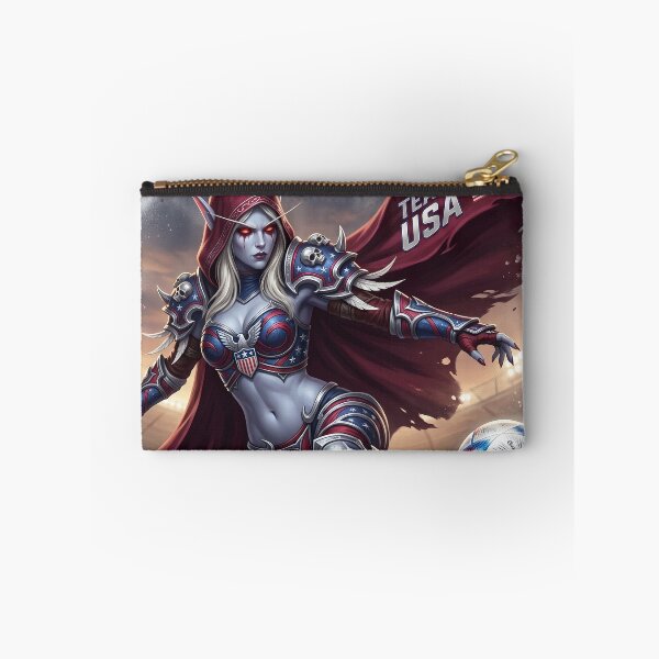 Item preview, Sylvanas Windrunner USA Football Jersey - Banshee Queen Soccer Emblem V3 designed and sold by InspirAI.