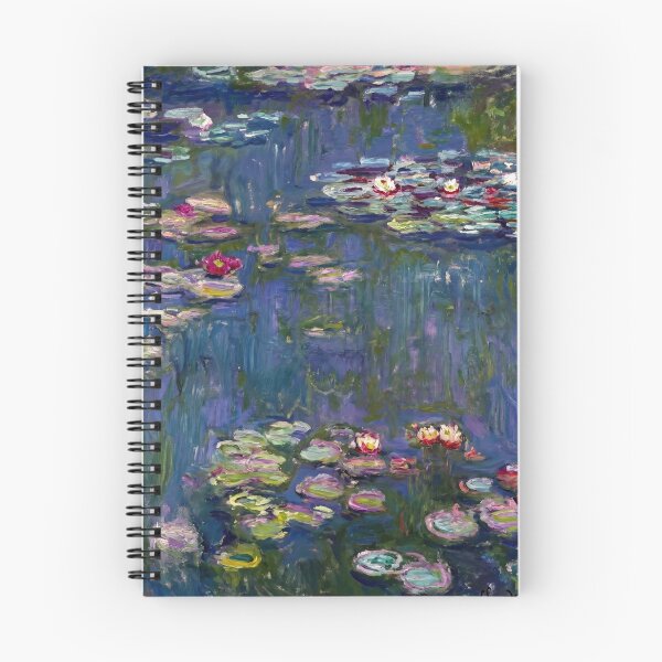 Item preview, Pink Water Lilies on Blue Pond designed and sold by artofuniverse.