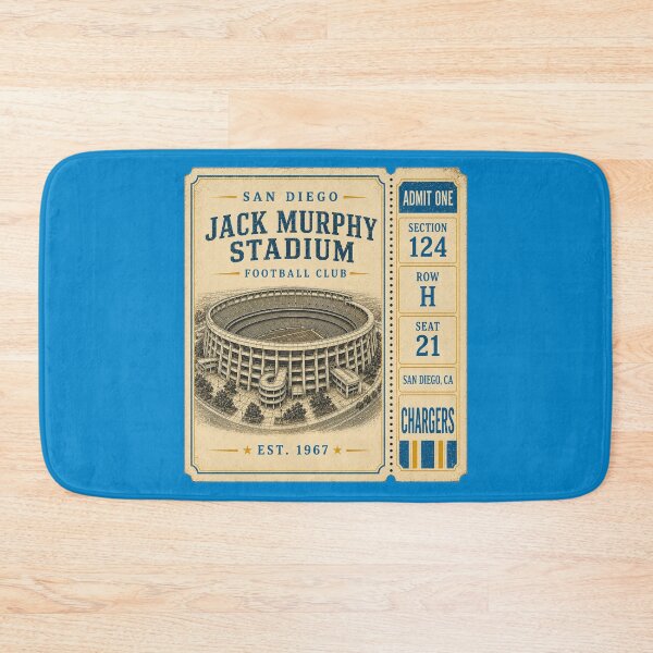 Item preview, itle  Jack Murphy Stadium Vintage Ticket, San Diego Chargers Retro Football Stadium designed and sold by GhostDawgs.