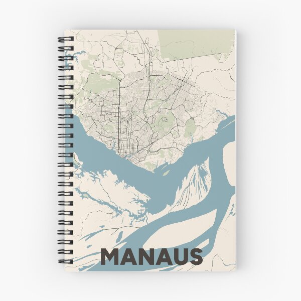 Item preview, Manaus Map designed and sold by MapsNerd.