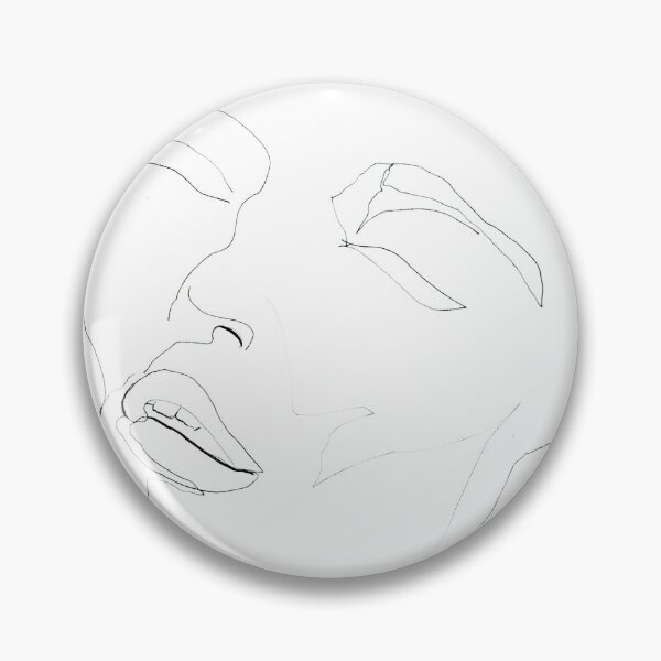 Item preview, Face Drawing Art Print — Upturned Portrait, Expressive Line Art designed and sold by essentialink.
