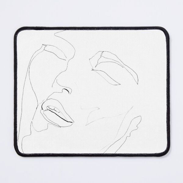 Item preview, Face Drawing Art Print — Upturned Portrait, Expressive Line Art designed and sold by essentialink.
