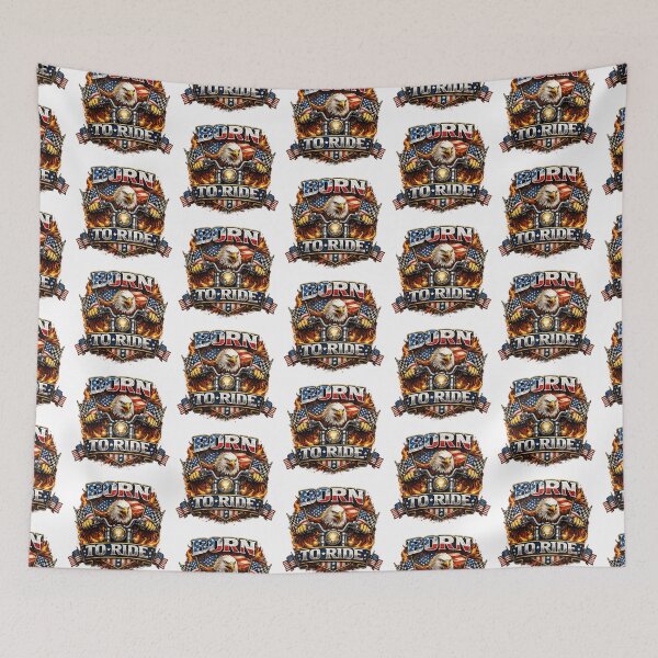 Item preview, Born To Ride Patriotic Biker Eagle Motorcycle Shirt designed and sold by Hookesmode.