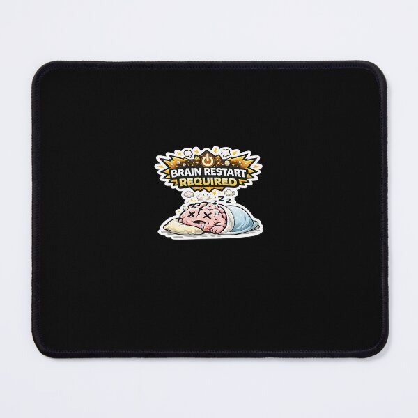 Item preview, Brain Restart Required Funny Brain Sticker designed and sold by WestonStudio.