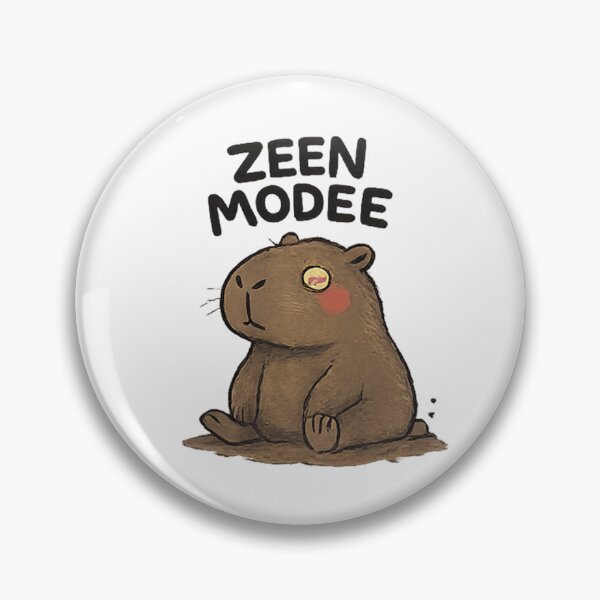 Item preview,  Zen Mode Capybara in Mud with Mushrooms - Lazy Meditation Shirt designed and sold by Arties4Bread⭐⭐⭐⭐⭐.
