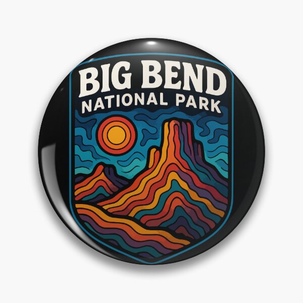 Item preview, Big Bend National Park Texas Trippy Art designed and sold by TomFrontierArt.