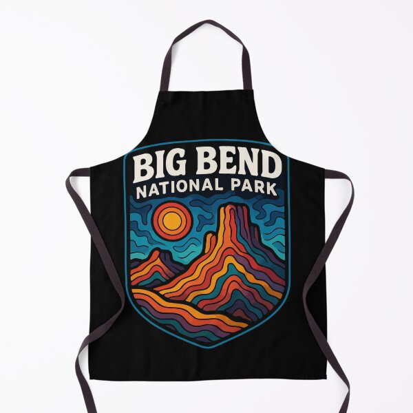Item preview, Big Bend National Park Texas Trippy Art designed and sold by TomFrontierArt.