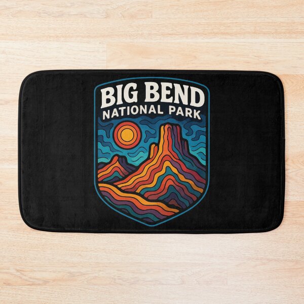 Item preview, Big Bend National Park Texas Trippy Art designed and sold by TomFrontierArt.