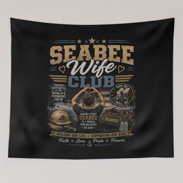 Item preview, Seabee wife pride and strength designed and sold by Military Insignia Products.