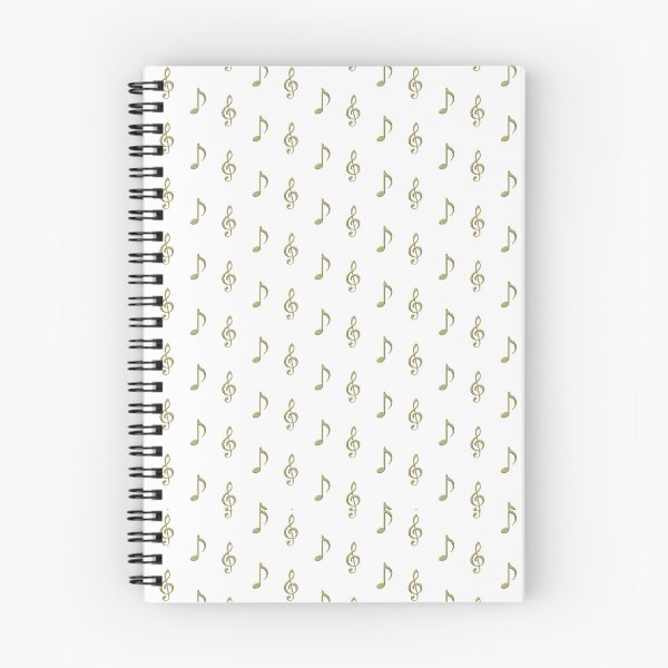 Item preview, Music Note & Treble Clef Gold Musical Pattern designed and sold by suivezmoi.