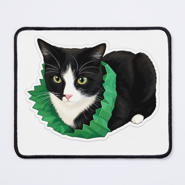Item preview, Cat in a Christmas hat designed and sold by FamWard.