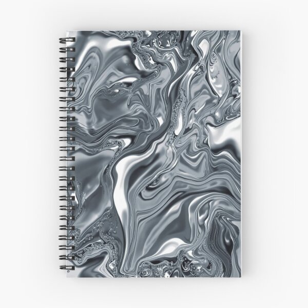 Item preview, Liquid Silver Marble Abstract designed and sold by KI-Kunstwerk.