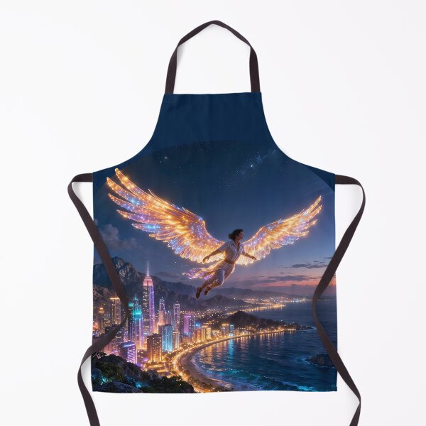 Item preview, Golden glow over the nighttime civilization designed and sold by KunstGeist.