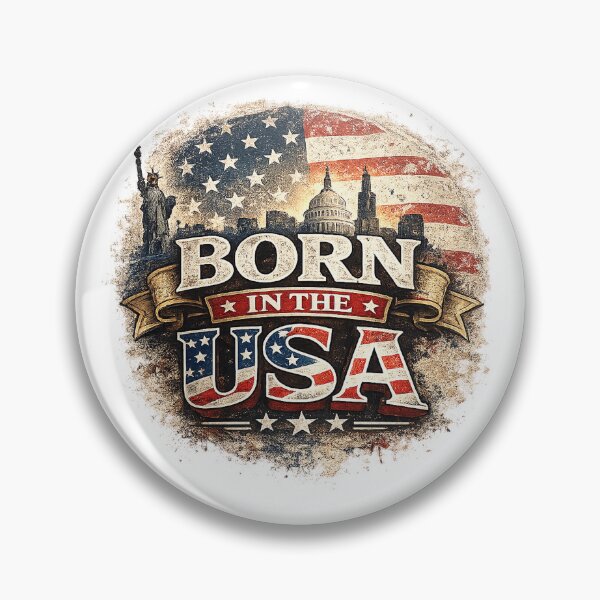 Item preview, Born in the usa Patriotic Shirt designed and sold by Hookesmode.