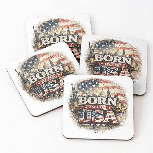 Item preview, Born in the usa Patriotic Shirt designed and sold by Hookesmode.