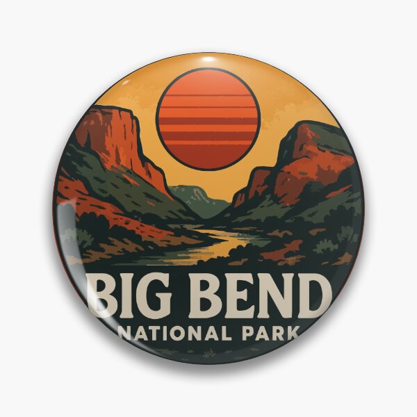 Item preview, Big Bend National Park Retro Travel designed and sold by TomFrontierArt.