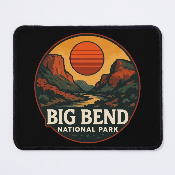 Item preview, Big Bend National Park Retro Travel designed and sold by TomFrontierArt.