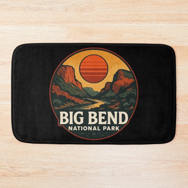 Item preview, Big Bend National Park Retro Travel designed and sold by TomFrontierArt.