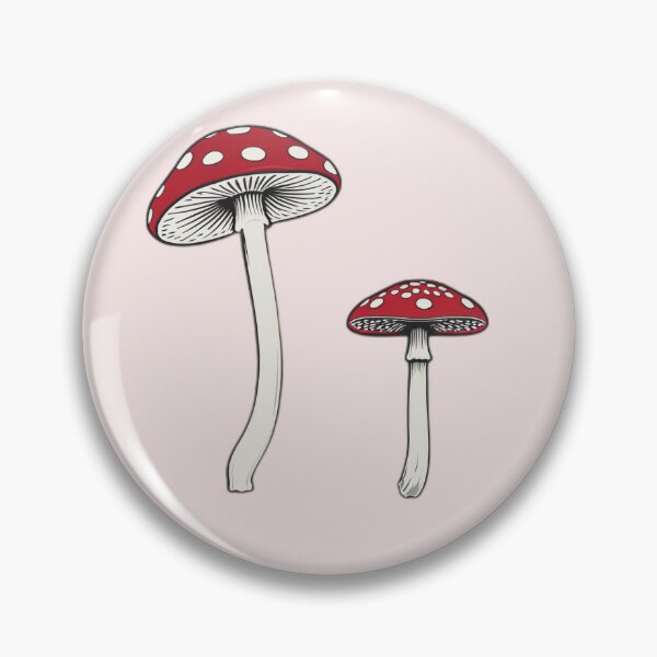 Item preview, Fly Agaric Mushroom Pair Art designed and sold by Bio Tech Art.