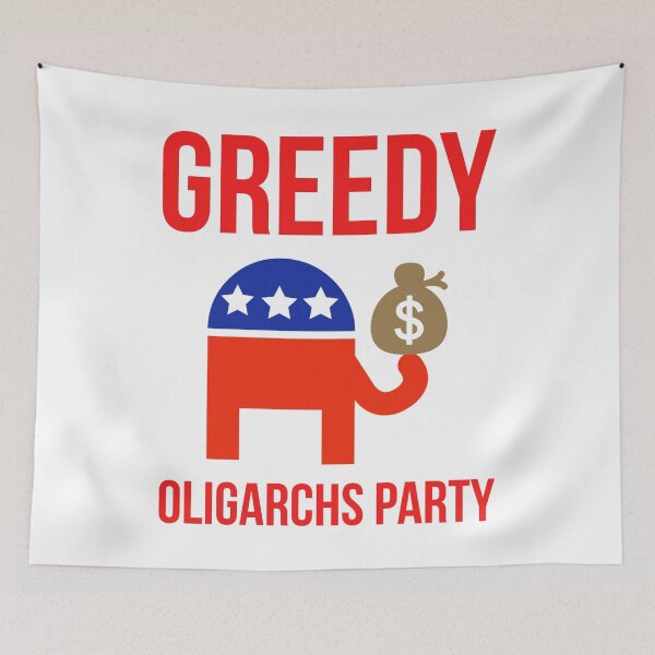 Item preview, Greedy oligarchs party designed and sold by Rachel the Artist .