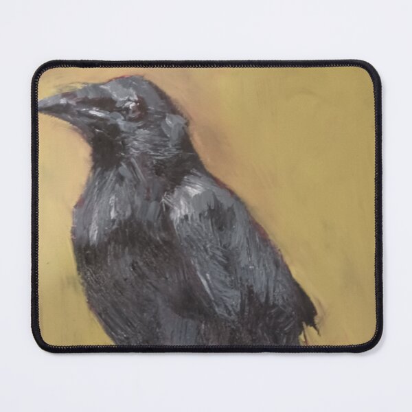 Item preview, Majestic Raven Portrait in Gold Original Painting designed and sold by BuckaBaby.
