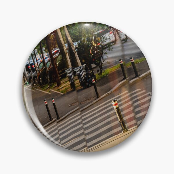 Item preview, Doubled — City Street in a Curved Mirror designed and sold by Rabee Khalil Photography.