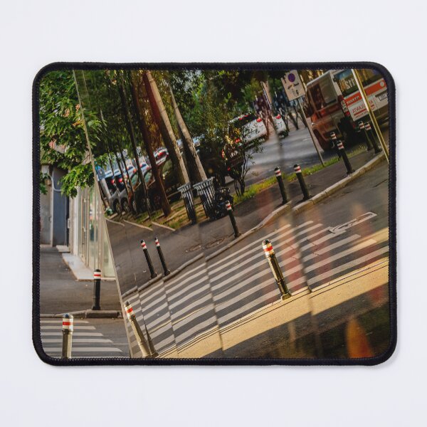 Item preview, Doubled — City Street in a Curved Mirror designed and sold by Rabee Khalil Photography.