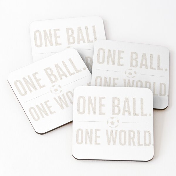 Item preview, One Ball One World – Football Fan Minimalist Design designed and sold by MySthore.