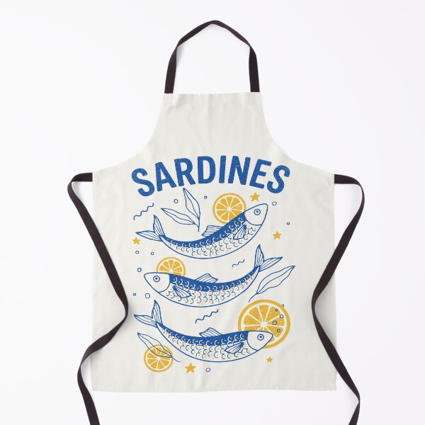 Item preview, Sardines Tin Fish Retro Summer Mediterranean Coastal designed and sold by Y-Vibes.