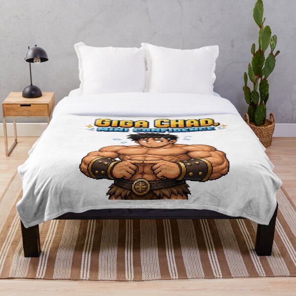 Item preview, Giga Chad Mini Confianza Divertido Retro Pixel Art Guerrero designed and sold by DeePat77.