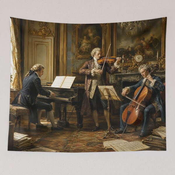 Item preview, The Chamber Trio - 18th Century Classical Piano, Violin, and Cello Harmony designed and sold by DoReMiStudio.