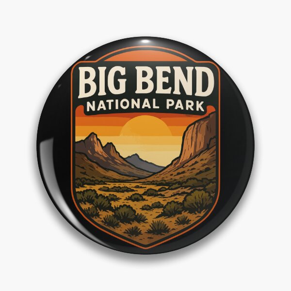 Item preview, Big Bend National Park Texas Retro designed and sold by TomFrontierArt.