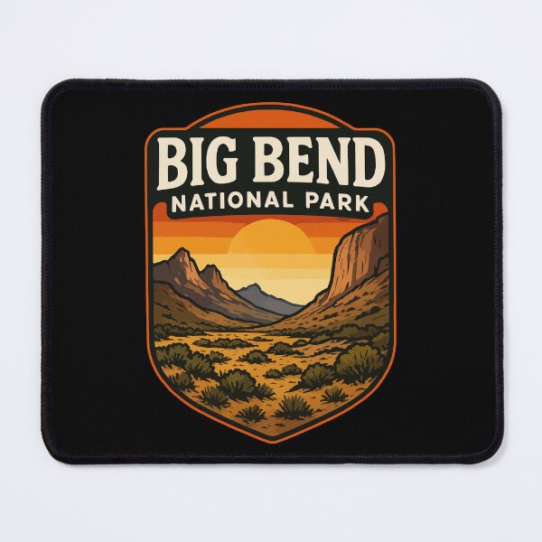 Item preview, Big Bend National Park Texas Retro designed and sold by TomFrontierArt.