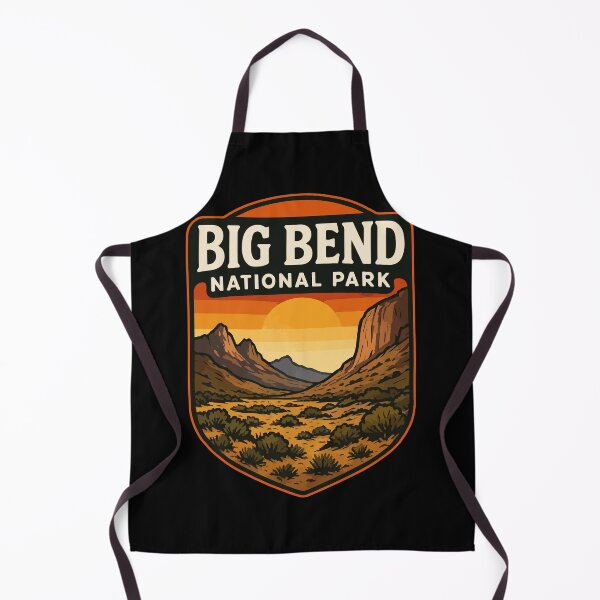 Item preview, Big Bend National Park Texas Retro designed and sold by TomFrontierArt.