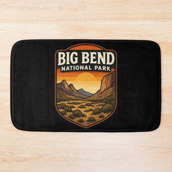 Item preview, Big Bend National Park Texas Retro designed and sold by TomFrontierArt.