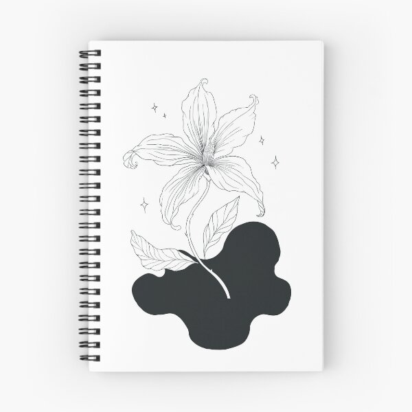Item preview, Flower Alone growing from the dark with stars shining designed and sold by ArtedeSer.