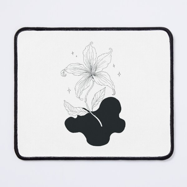 Item preview, Flower Alone growing from the dark with stars shining designed and sold by ArtedeSer.