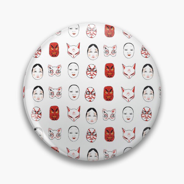 Item preview, Kabuki masks designed and sold by Isobel Litten.
