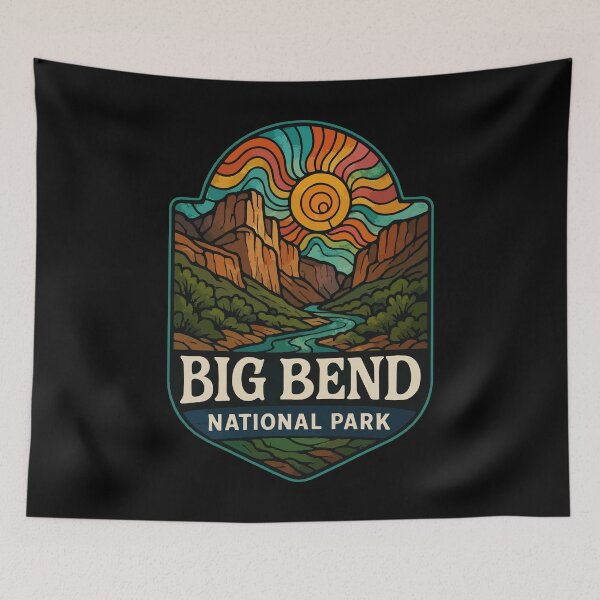 Item preview, Big Bend National Park Texas Stained Glass designed and sold by TomFrontierArt.