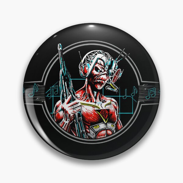 Item preview, Cyberpunk Metal Warrior Retro Futuristic Music Artwork designed and sold by DeimosArtIntl.