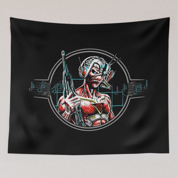 Item preview, Cyberpunk Metal Warrior Retro Futuristic Music Artwork designed and sold by DeimosArtIntl.