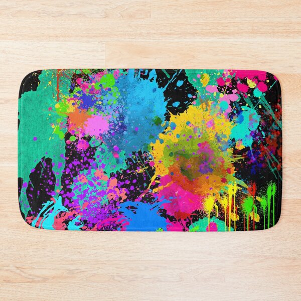 Item preview, Y2K Neon Splatter Paint Abstract Pollock Style Aesthetic designed and sold by Side By Side Studio.