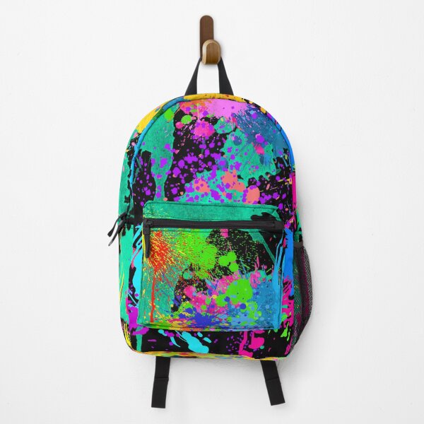 Item preview, Y2K Neon Splatter Paint Abstract Pollock Style Aesthetic designed and sold by Side By Side Studio.