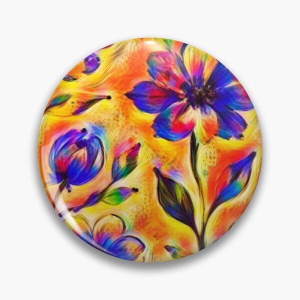 Item preview, Vivid Orange and Purple Flower Design designed and sold by CyndiEpps.