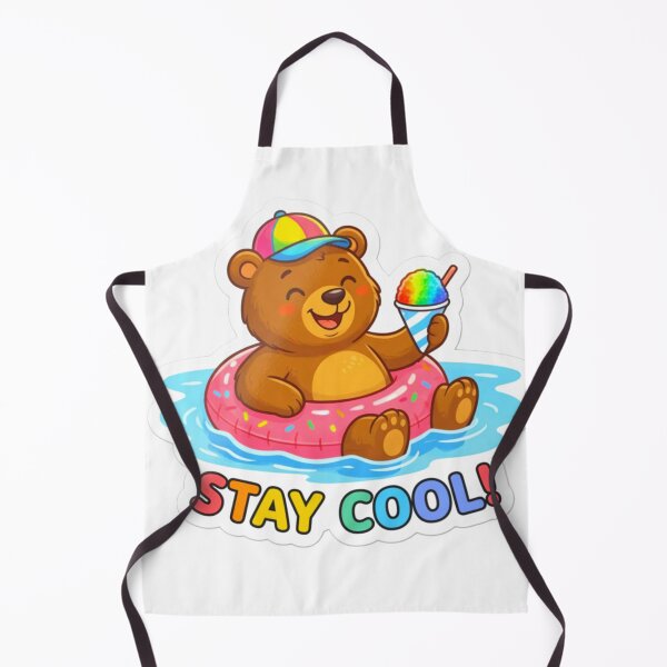 Item preview, Cute Bear Summer Sticker - Stay Cool  designed and sold by ExploreAura Studio.