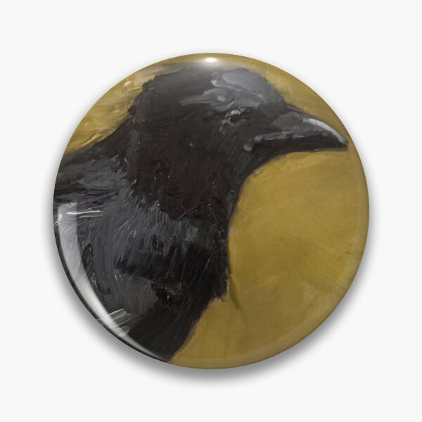 Item preview, Striking Raven in Black and Gold Original Art designed and sold by BuckaBaby.