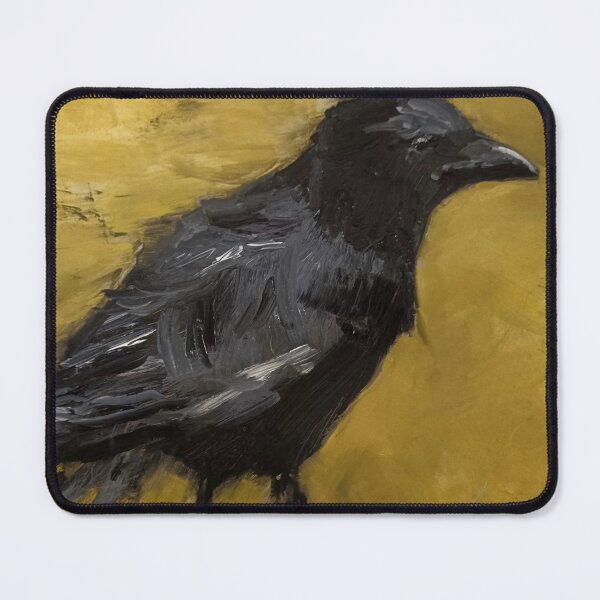 Item preview, Striking Raven in Black and Gold Original Art designed and sold by BuckaBaby.