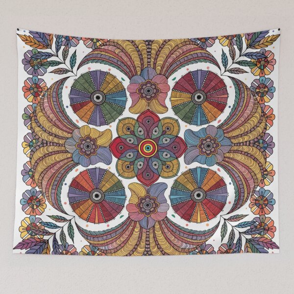 Item preview, Floral Mandala Bloom – Intricate Boho Flower Pattern Design designed and sold by Anime9122.