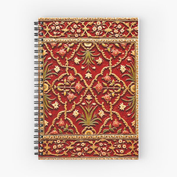 Item preview, Mughal Pashmina 17th Century Imperial Carpet Print designed and sold by Vicky Brago-Mitchell®.