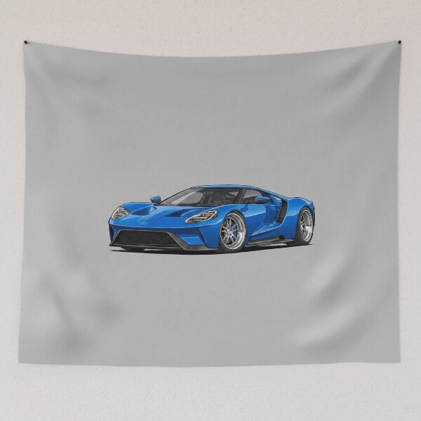Item preview, Ilustración de Superdeportivo Americano Ford GT 2017 designed and sold by Motorline44.